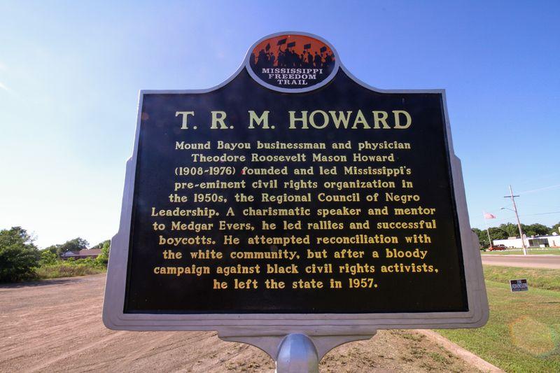 Freedom Trail Marker for T. R. M. Howard.