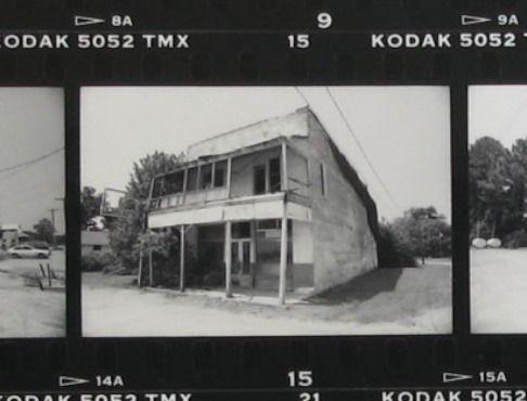 Negative of Bryant’s Grocery. Undated negative, circa 1985. Bryant's looked something like this when the Tribble family bought the property in the mid-1980s. 