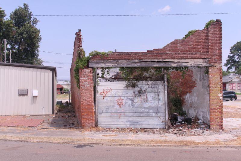 Rear view, Tutwiler Funeral Home, 2015.