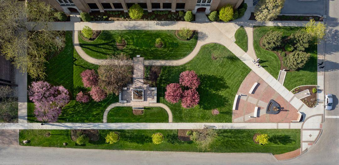 Memorial from above.