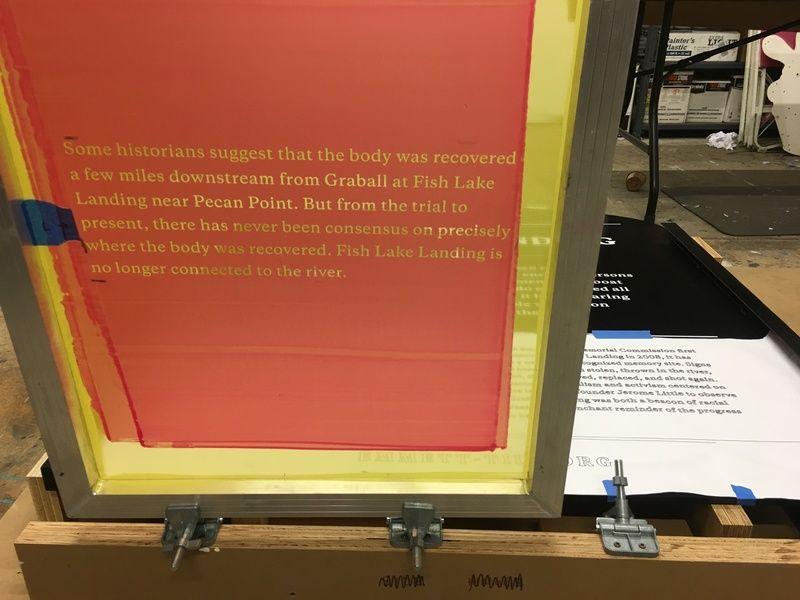 Bullet proof sign in production. This is an in-progress shot from Lite Brite Neon in Brooklyn NY. The text was written by Dave Tell.